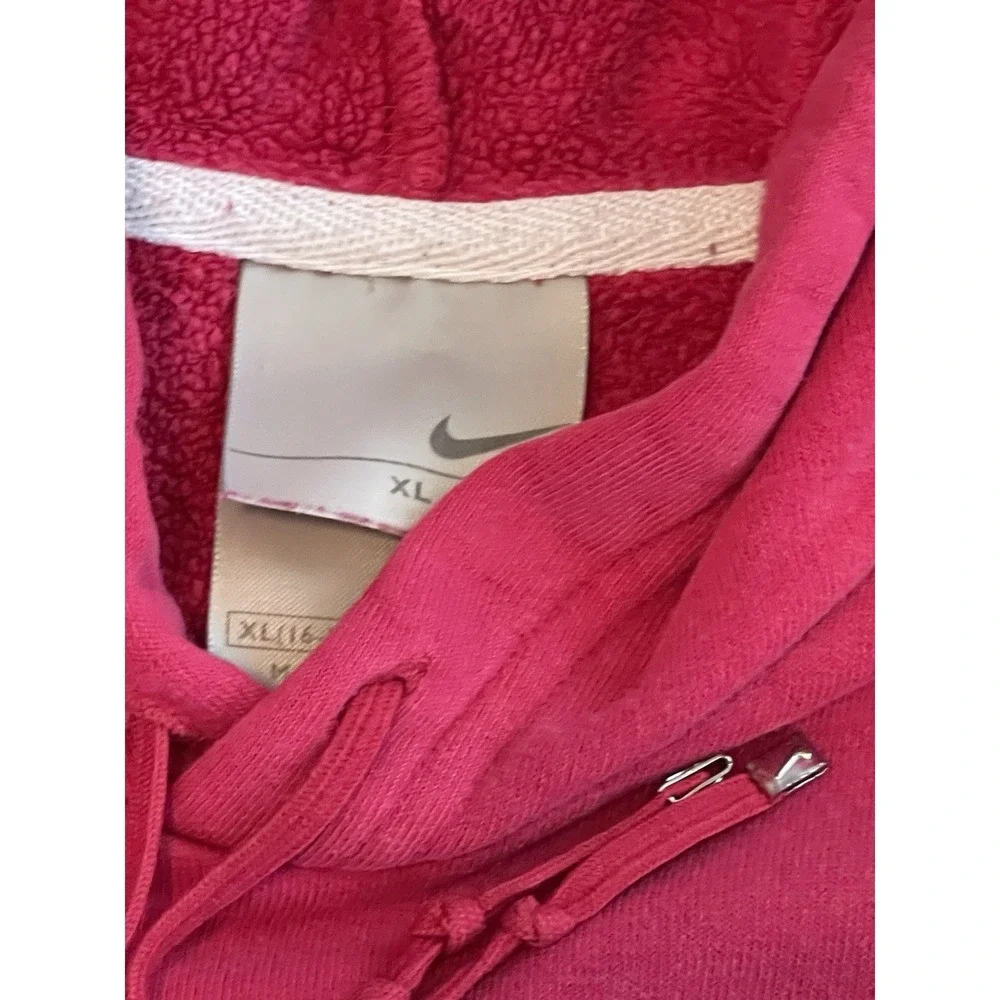 Nike Hoodie Pink Women's XL 16-18 Hooded  Spell Out Y2K